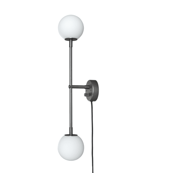 203042 drop wall lamp bulp grey 1