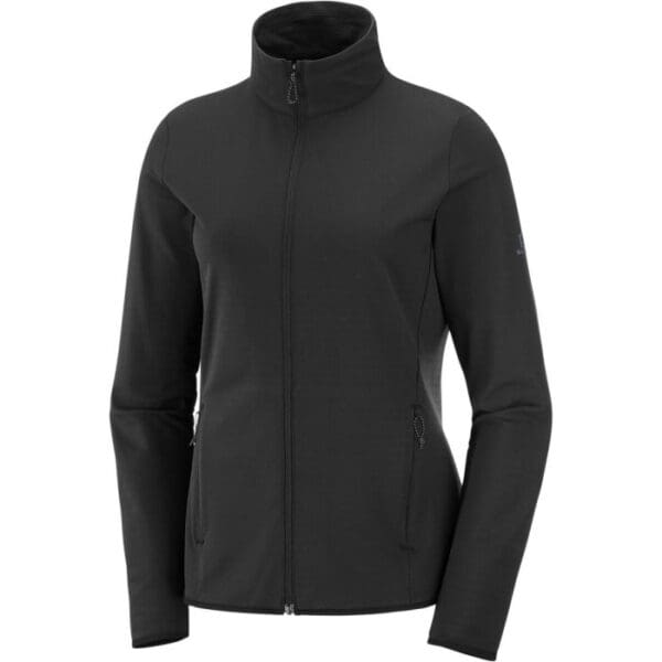 Salomon Outrack Full Zip Midlayer Women black