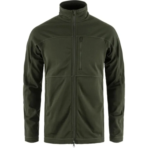 abisko lite fleece jacket men deep forest