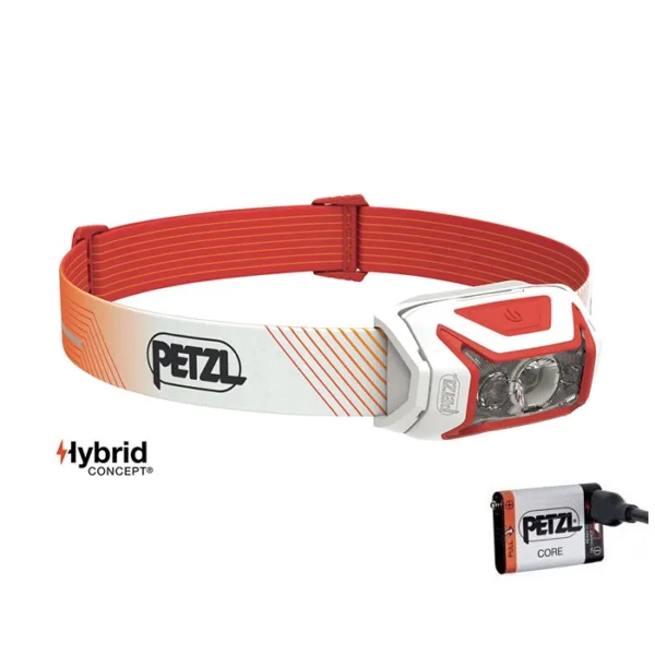 actik core red 600 lumen petzl