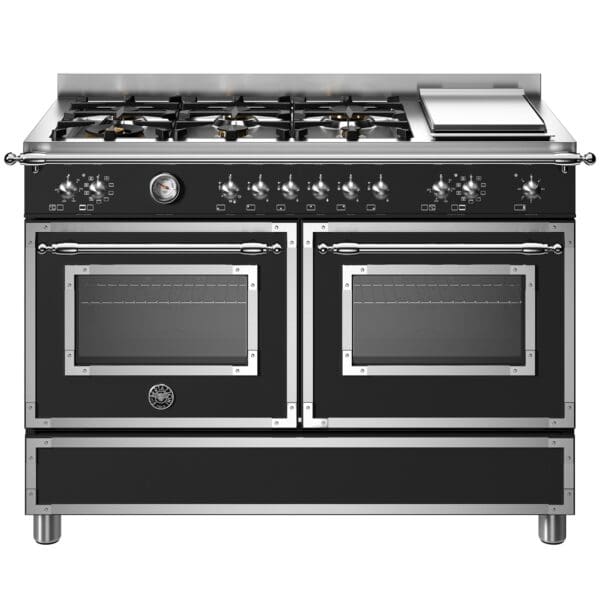 bertazzoni heritage gaskomfur med dobbeltovn 120 cm mat sort her126g2enet 52352 1