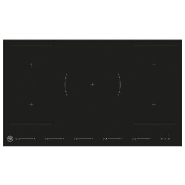 bertazzoni p905i2m30nv induktionskogeplade 90 cm 5 zoner p905i2m30nv 57101 1