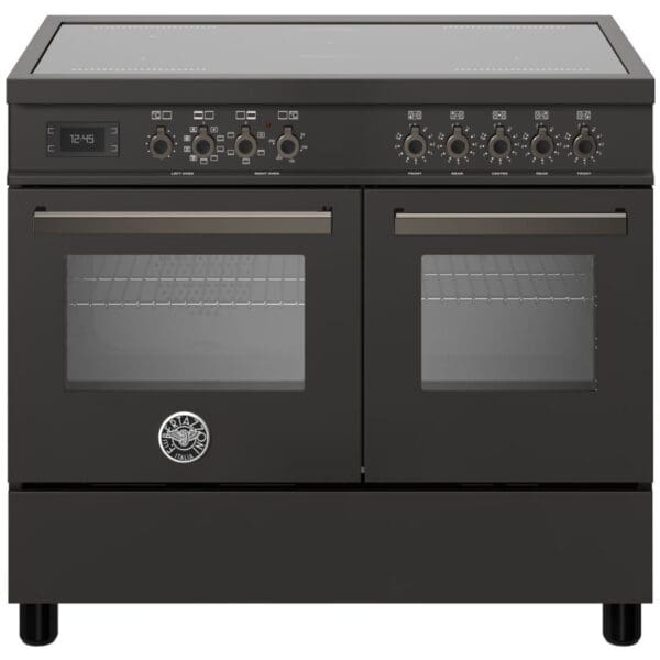 bertazzoni pro105i2ecat professional induktionskomfur med dobbeltovn 100 cm sort pro105i2ecat 52400 1