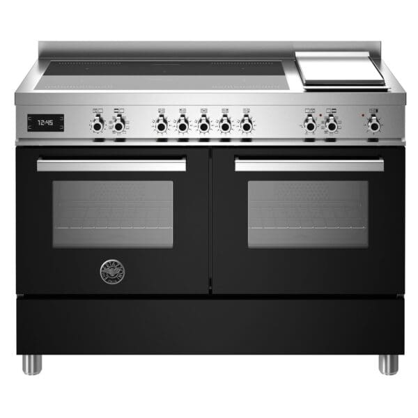 bertazzoni pro125i2e induktionskomfur med dobbelt ovn og stegeplade 120 cm pro125i2enet 60127 1