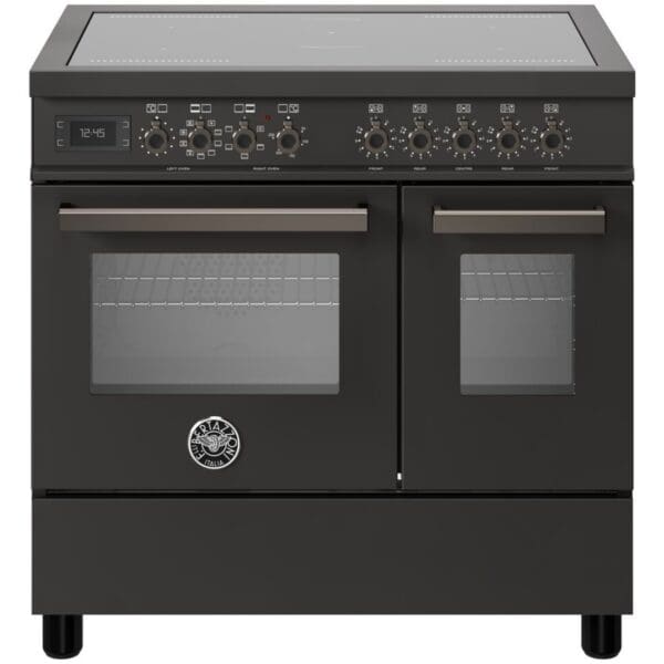 bertazzoni pro95i2ecat professional induktionskomfur med dobbeltovn 90 cm mat sort pro95i2ecat 52420 1