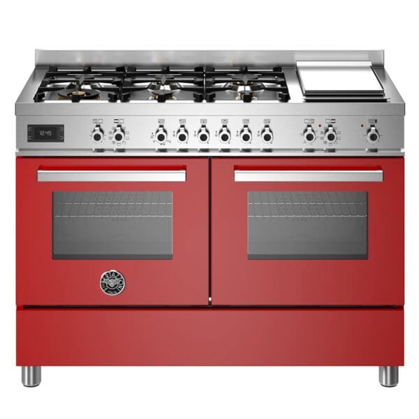 bertazzoni professional gaskomfur 120 cm roed pro126g2erot 52378 1