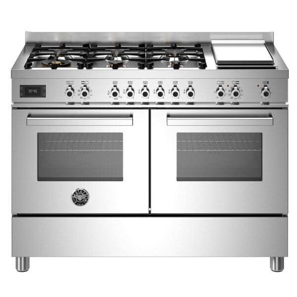 bertazzoni professional gaskomfur 120 cm rustfrit staal pro126g2ext 52377 1