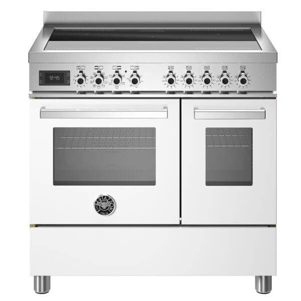 bertazzoni professional induktionskomfur med dobbeltovn 90 cm hvid pro95i2ebit 52415 1