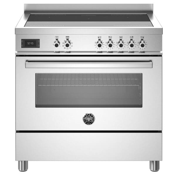 bertazzoni professional induktionskomfur med ovn 90 cm rustfrit staal pro95i1ext 52409 1