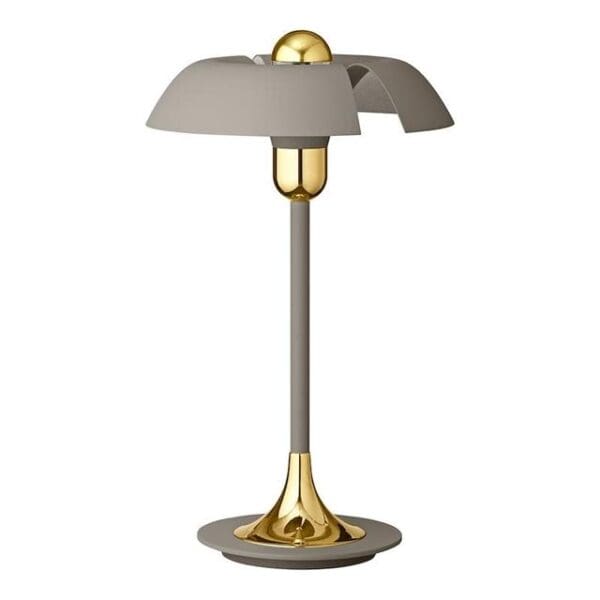 cycnus bord lampe taupe og guld