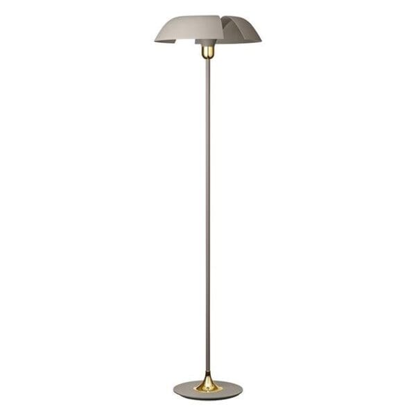 cycnus gulv lampe taupe og guld