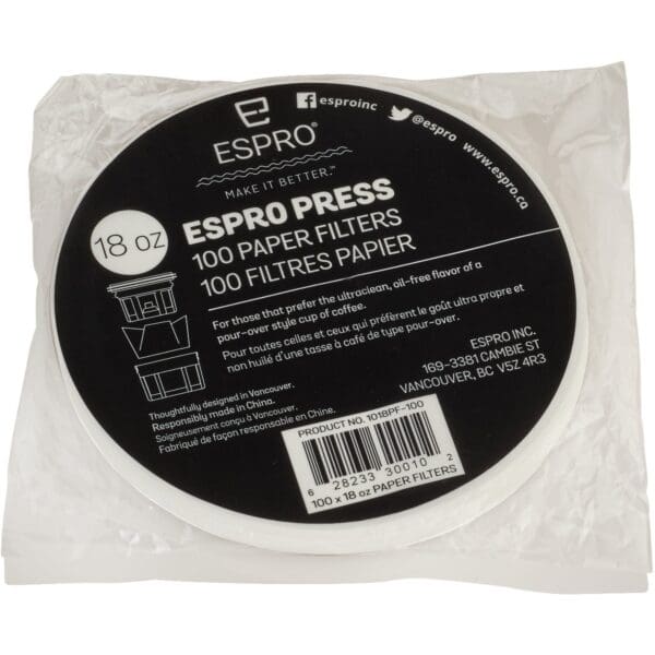 espro 100 stk papirfiltre til 0 5 liter 61470032 13257 1