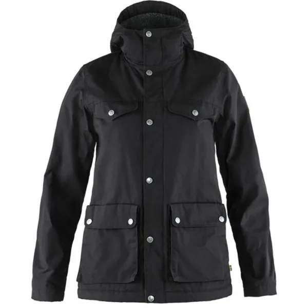 fjallraven greenland winter jacket dame black