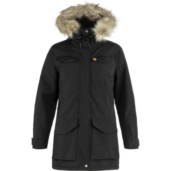 fjallraven nuuk parka dame black