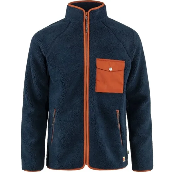 fjallraven pile flece men navy autumn leaf