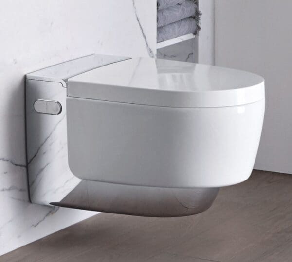 geberit aquaclean mera comfort i hvid med krom cover