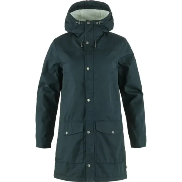 greenland winter parka woman dark navy