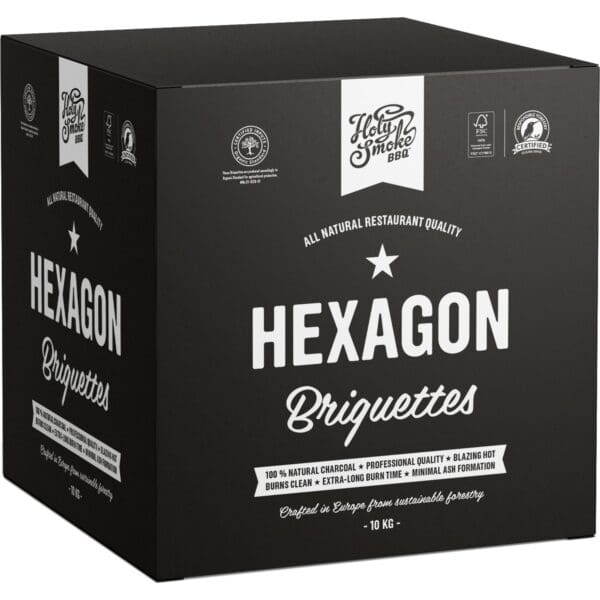 holy smoke bbq hexagon grillbriketter 10 kg hsbbq 10 hex 59303 1