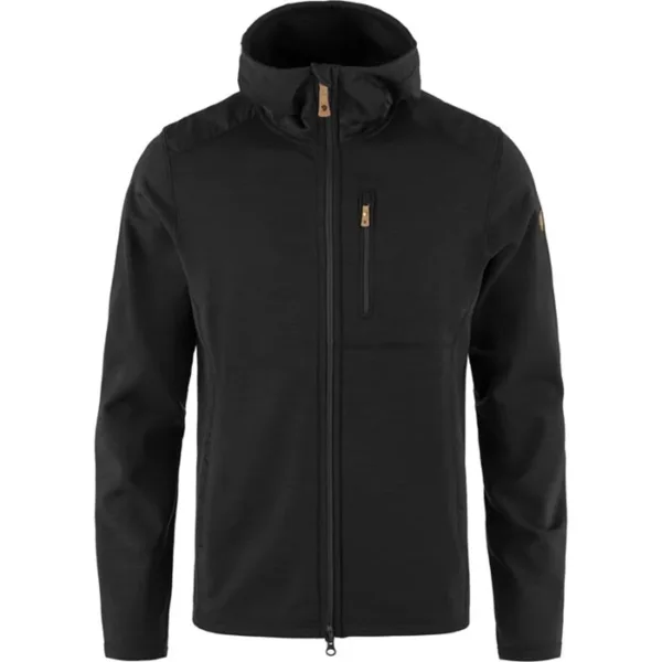 keb fleece hoodie men black