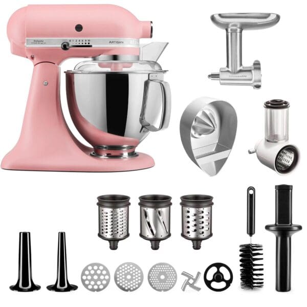 kitchenaid artisan ksm175psedr roeremaskine tilbehoerspakke dries rose 5ksm175psedrbox 54361 1