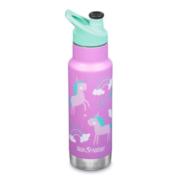 klean kanteen isoleret flaske med sportshaette til boern 355 ml unicorns 1008785 57220 1