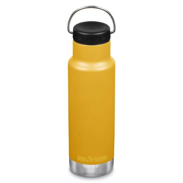 klean kanteen vandflaske med laag og hank 355 ml marigold 1008451 52452 1