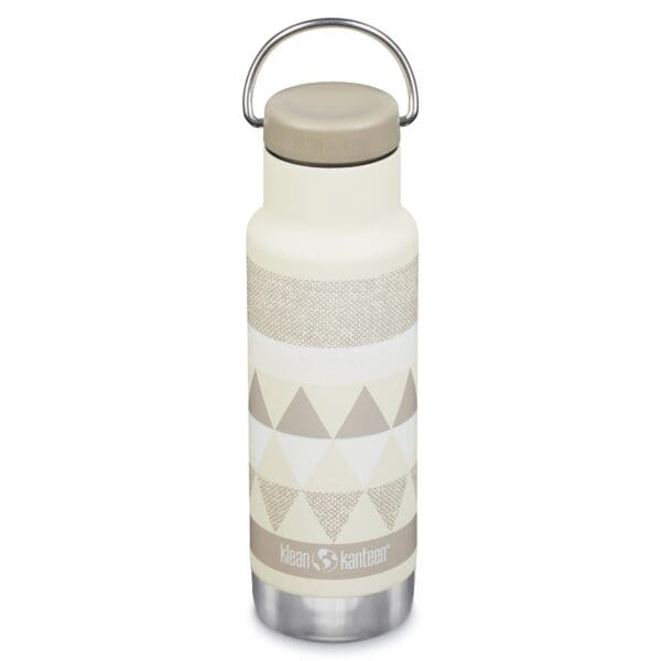 klean kanteen vandflaske med laag og hank 355 ml salt flats beige 1008932 52454 1