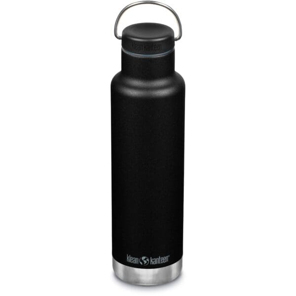 klean kanteen vandflaske med laag og hank 592 ml sort 1008457 52456 1