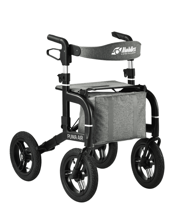 nyhed puma air rollator solid smart off road rollator med stabilitet og komfort 98 kg mbx 312501 seniorpleje 609876