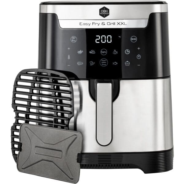 obh nordica easy fry grill xxl 2 in 1 airfryer 6 5 liter ag801ds0 56673 1