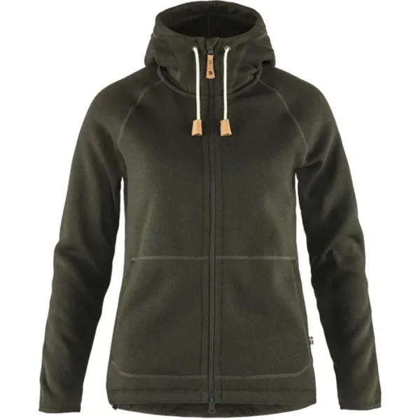 ovik fleece hoodie dame deep forest