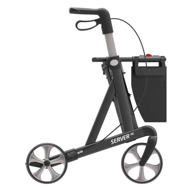 server hd ekstra bredt saede pa 55 cm 2 storrelser letvaegts rollator rhs hrsgm550 seniorpleje 911129