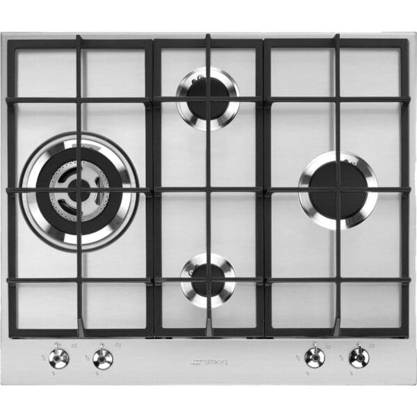 smeg 60cm gaskogeplade i boerstet staal px364lsa 41222 1