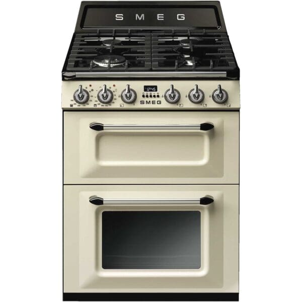 smeg 60cm victoria gaskomfur med 2 ovne tr62p 41276 1