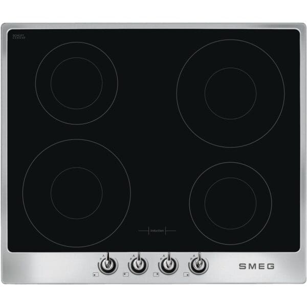 smeg 60cm victoria induktionskogeplade m ramme rustfrit staal si964xm 41247 1