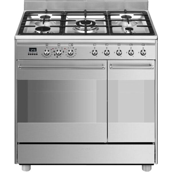 smeg scb92mx8 gaskomfur 90 cm rustfrit staal scb92mx8 53939 1