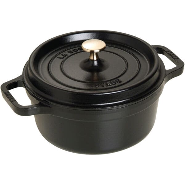 staub rund gryde 22 cm 2 2 liter sort 40509 305 0 18633 1