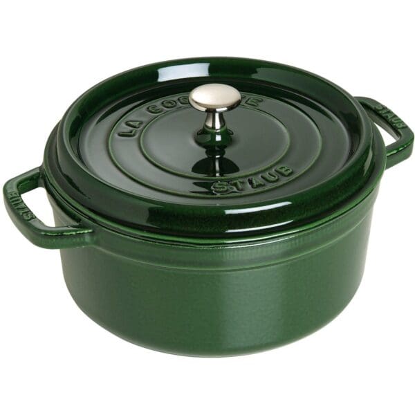 staub rund gryde 24 cm 3 8 liter basilikumsgroen 40509 356 0 18642 1