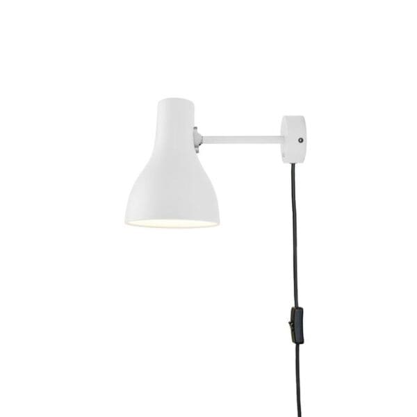 type 75 wall light w cable alpine white 1