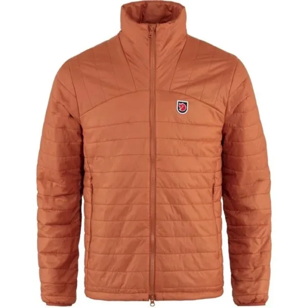 x laett jacket men terracotta brown