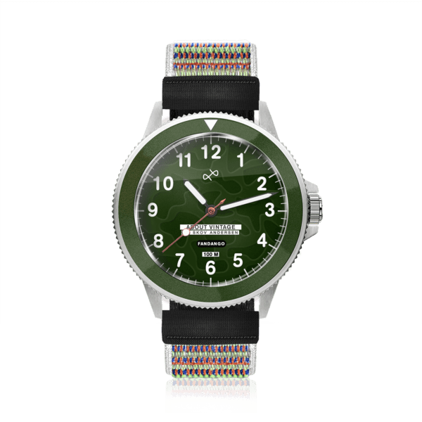 BOB FANDANGO GREEN MULTI VELSCRO STRAP 2