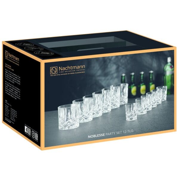 nachtmann noblesse tumbler og shotglas 12 stk 102390 49864 1